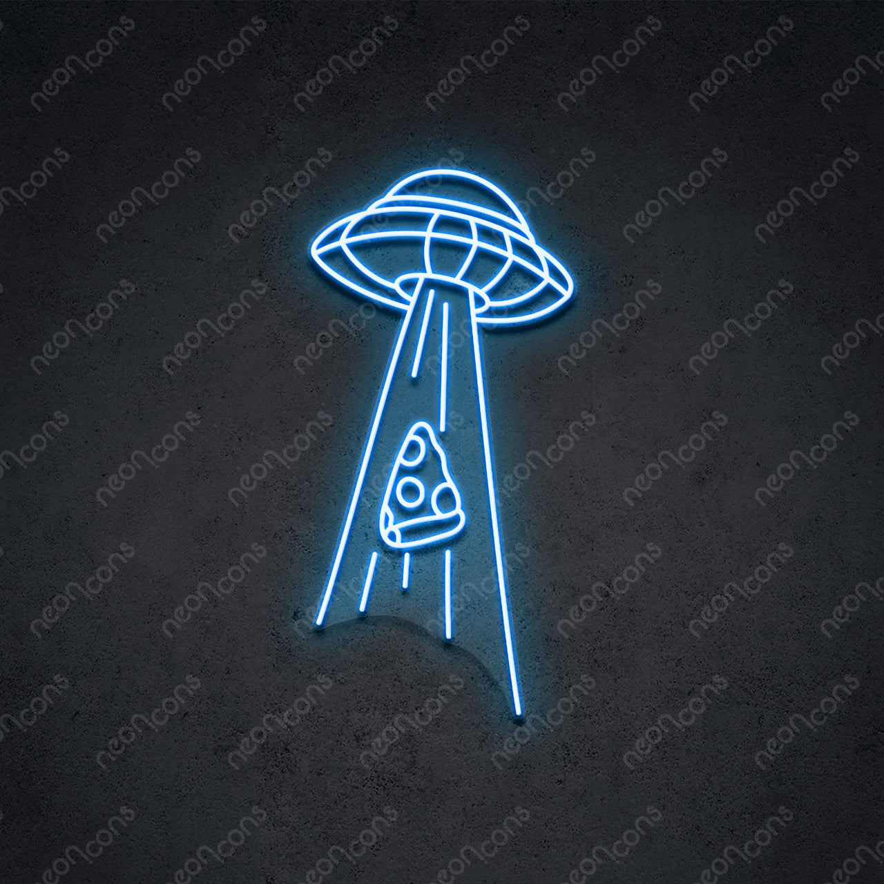 "Abducting Pizza" LED Neon