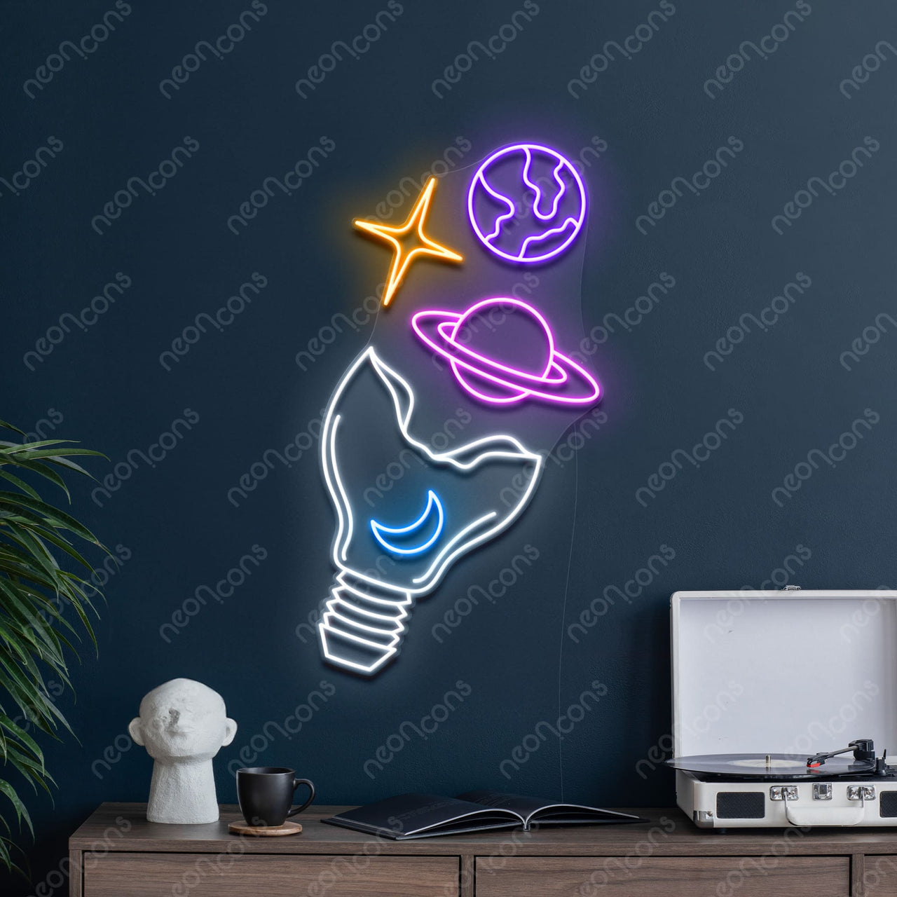 "Galactic Bulb" LED Neon