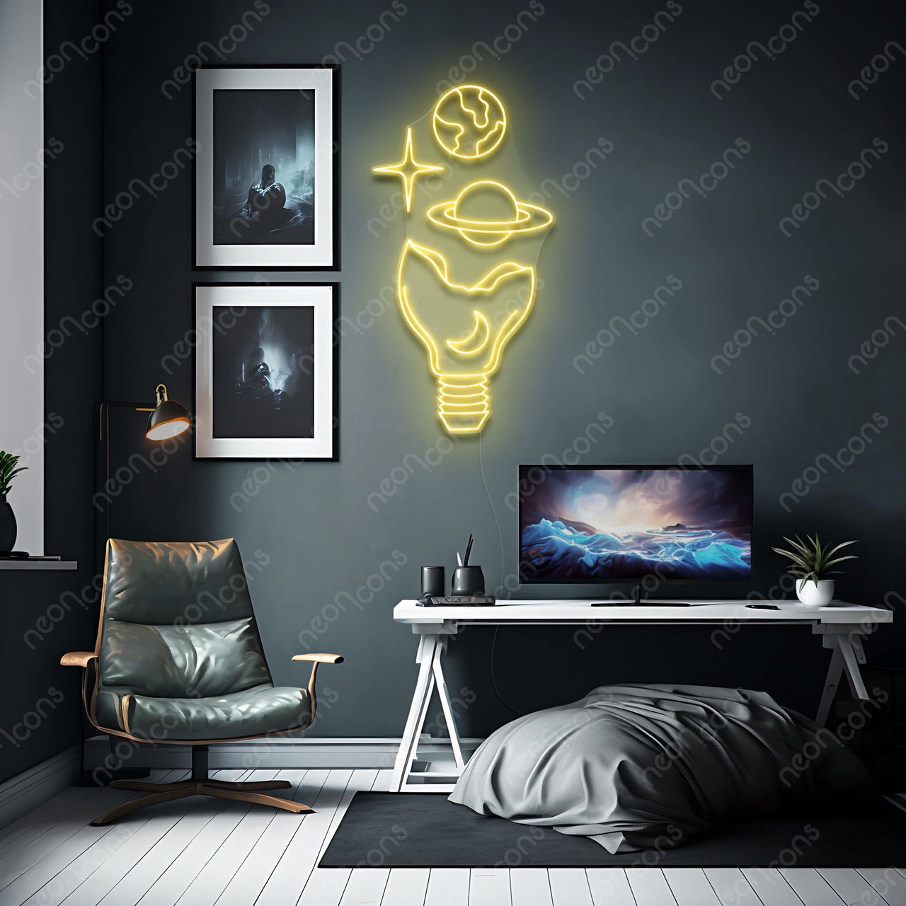 "Galactic Bulb" LED Neon