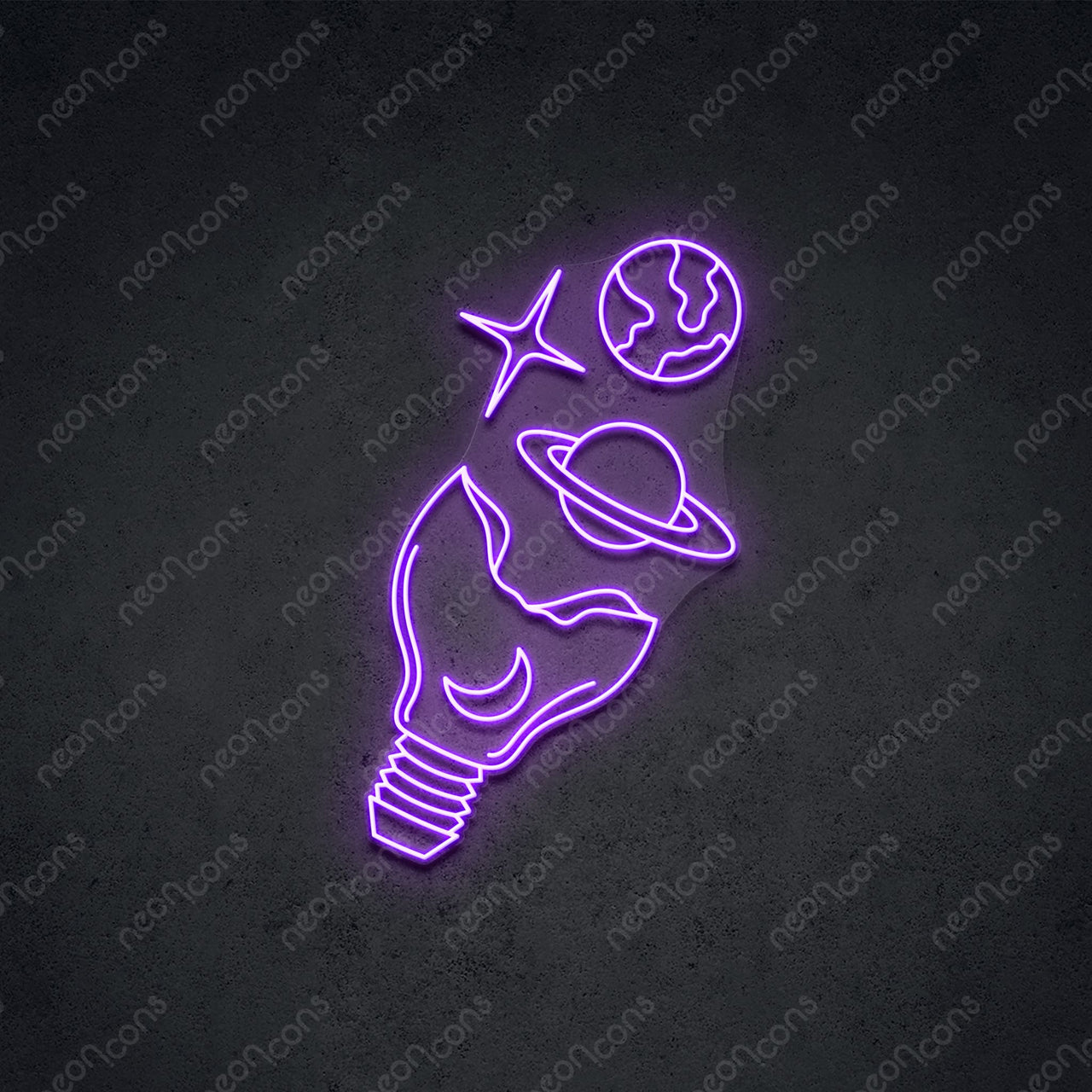 "Galactic Bulb" LED Neon