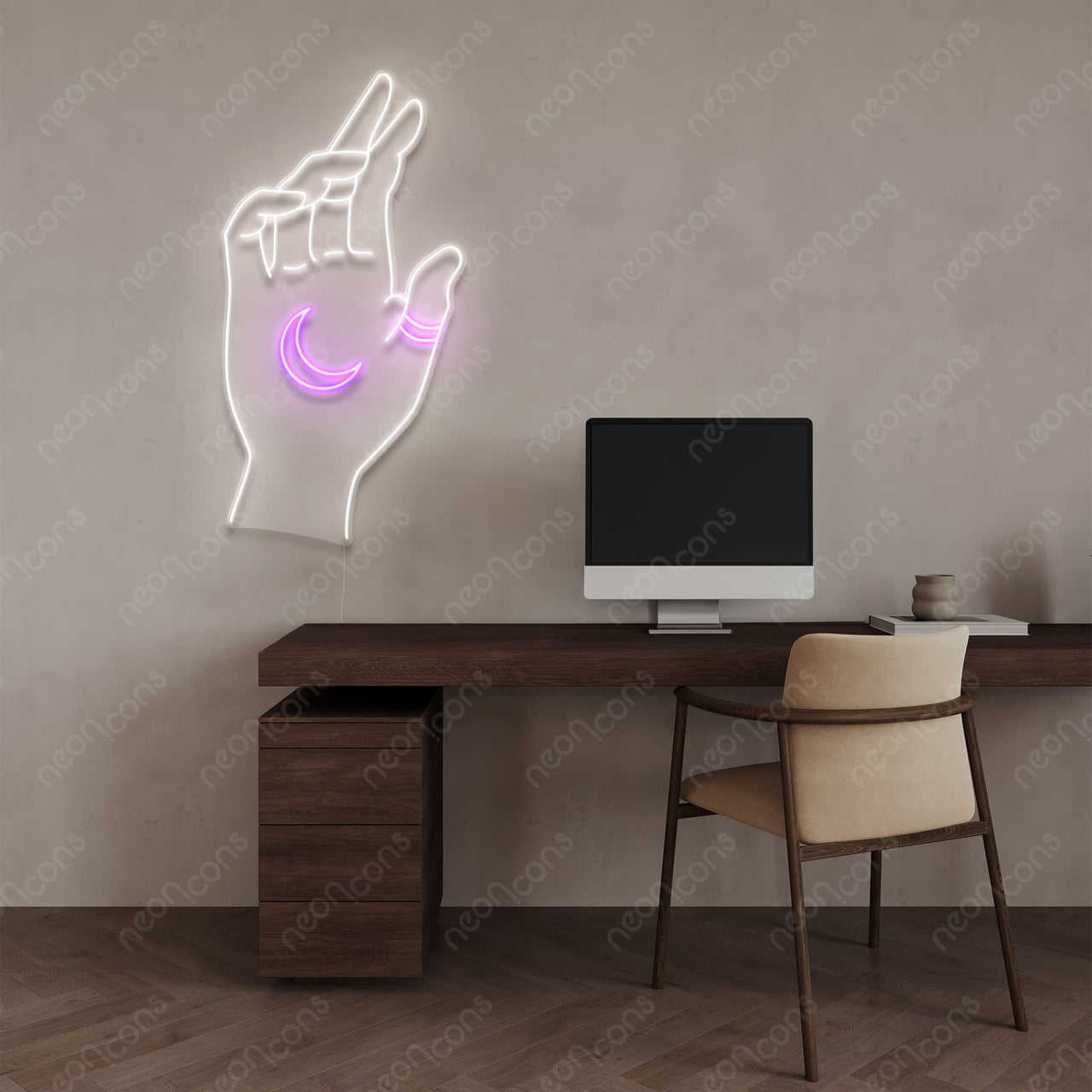 "Hand of Manifestation" LED Neon