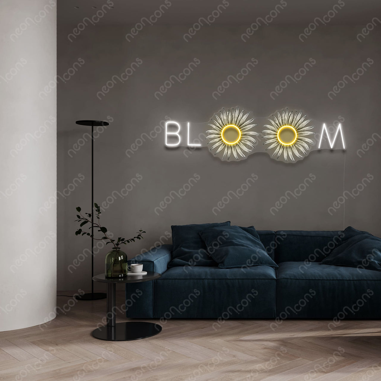 "Bloom" LED Neon x Acrylic Print by Neon Icons
