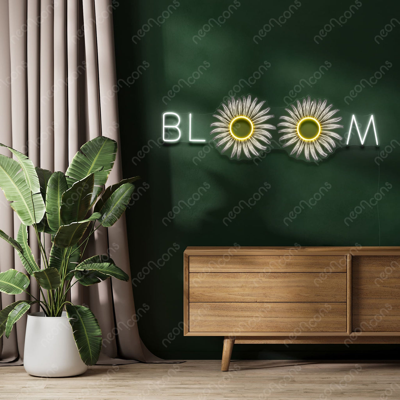 "Bloom" LED Neon x Print by Neon Icons