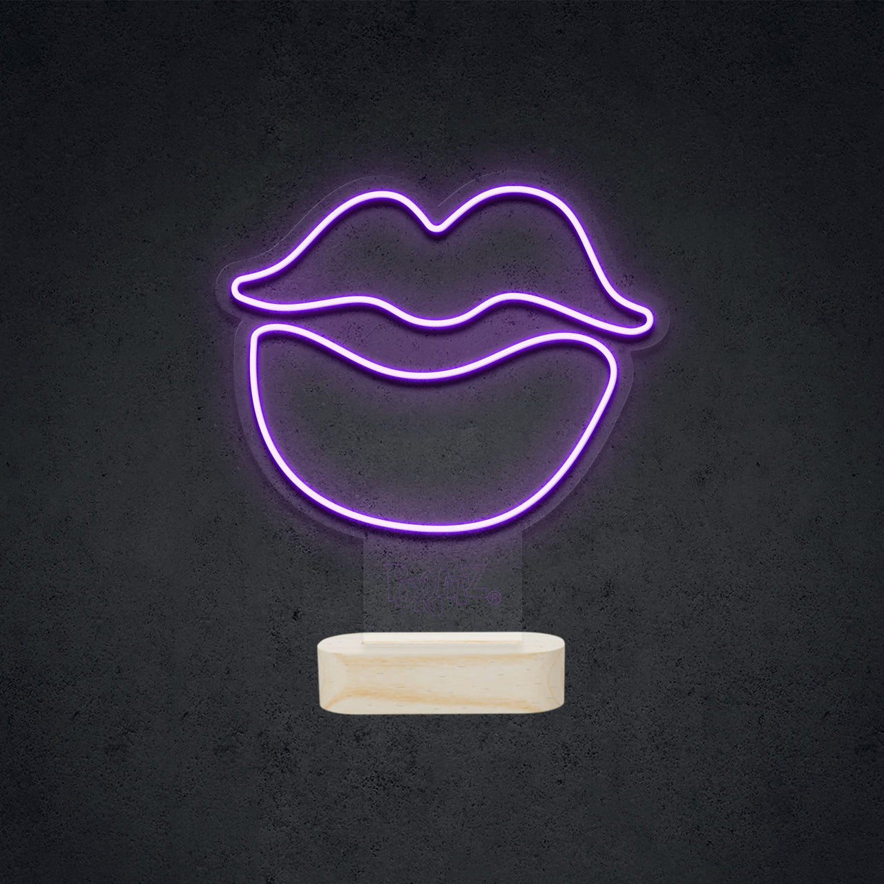 "Bratz Lips on Stand" LED Neon LED Neon x Stand / Purple by Bratz