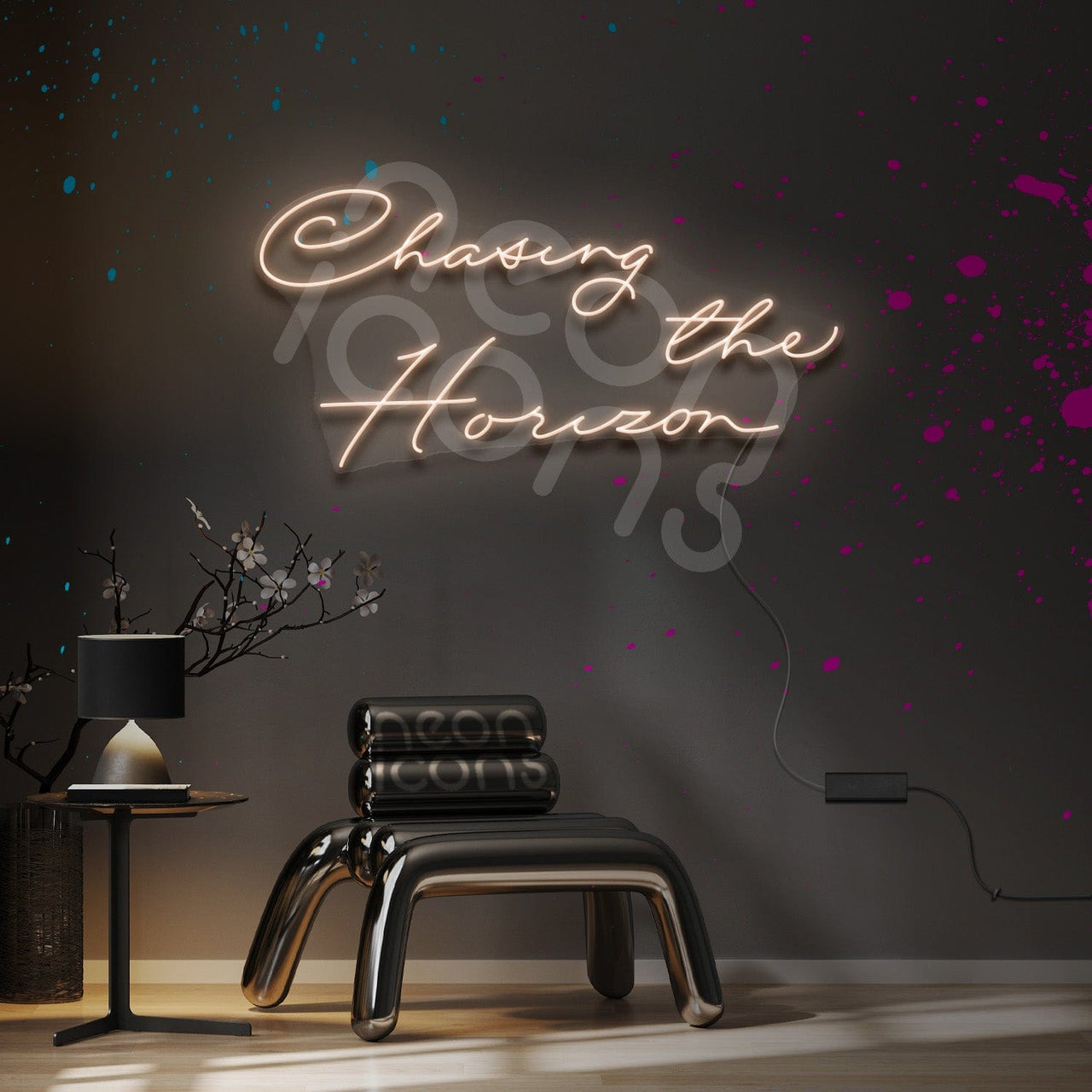 "Chasing the Horizon" Neon Sign by Neon Icons