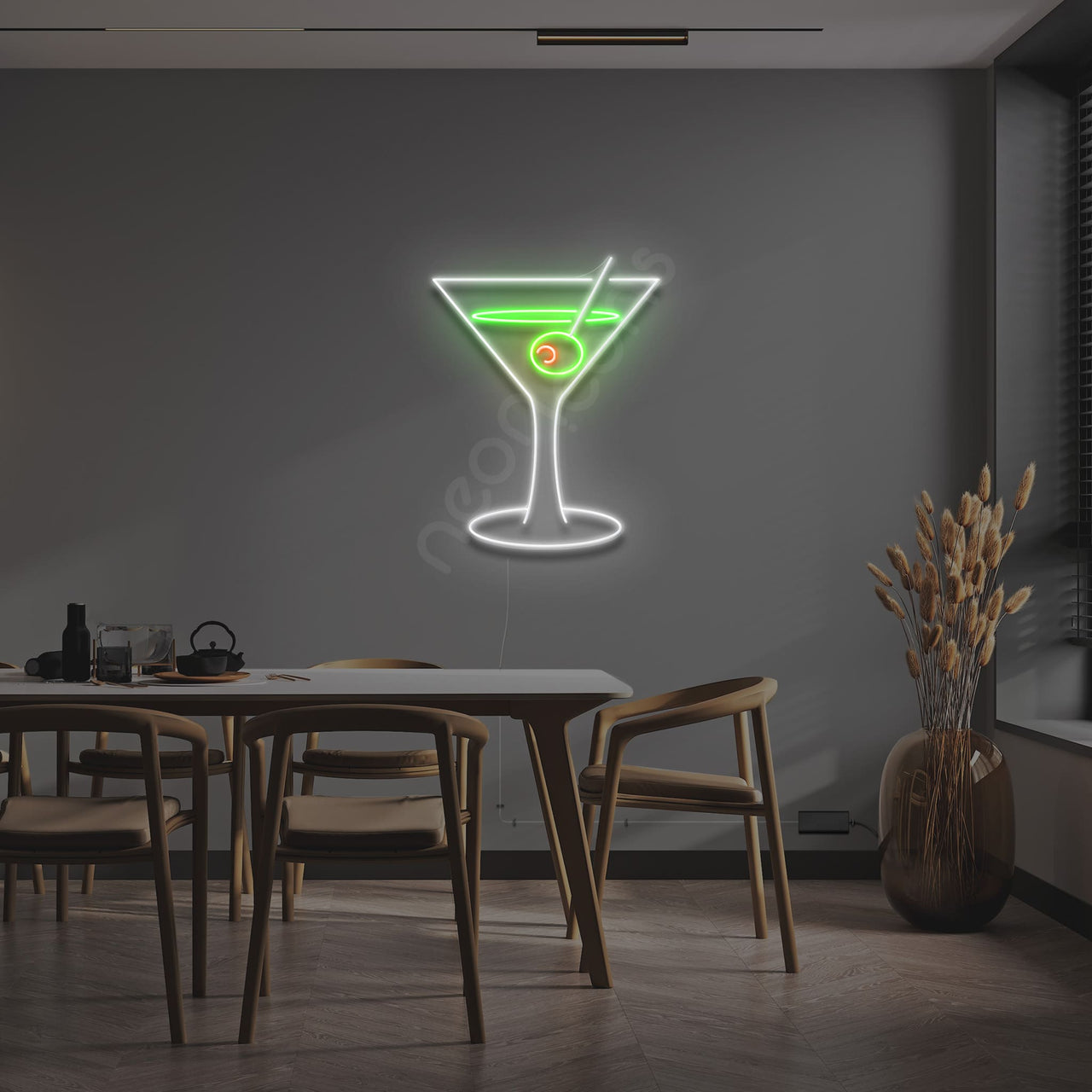 "Dirty Martini" Neon Sign by Neon Icons