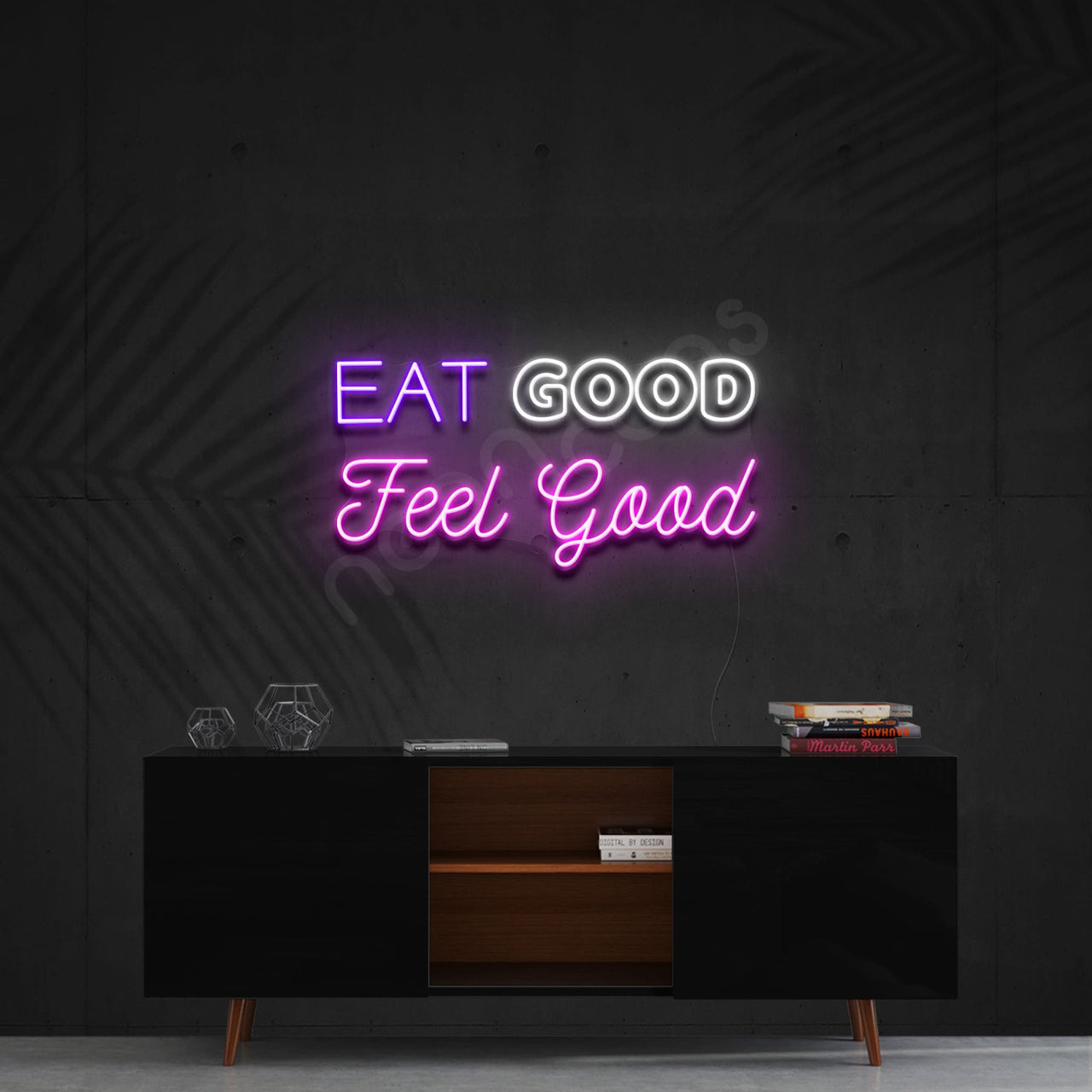 "Eat Good Feel Good" Neon Sign by Neon Icons