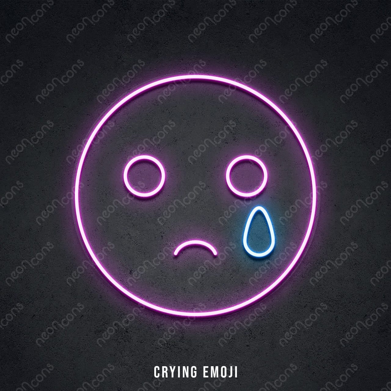 "Emoji Characters" LED Neon Crying / LED Neon by Neon Icons