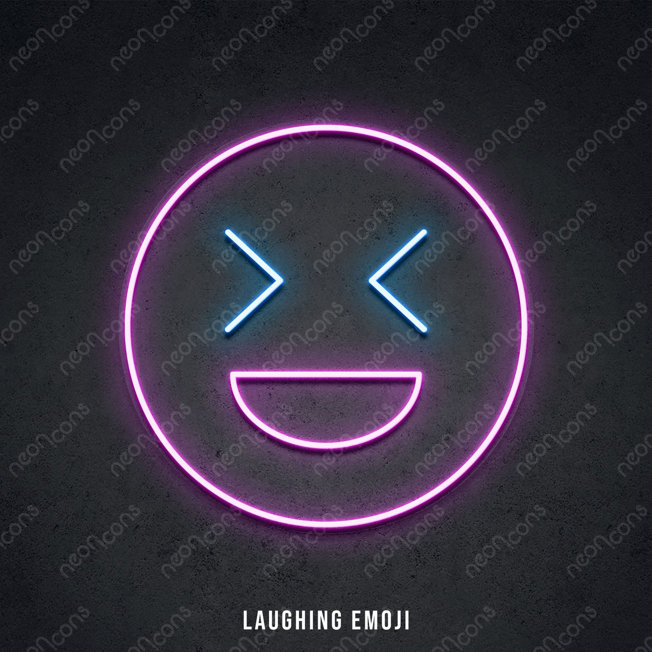 "Emoji Characters" LED Neon Laughing / LED Neon by Neon Icons