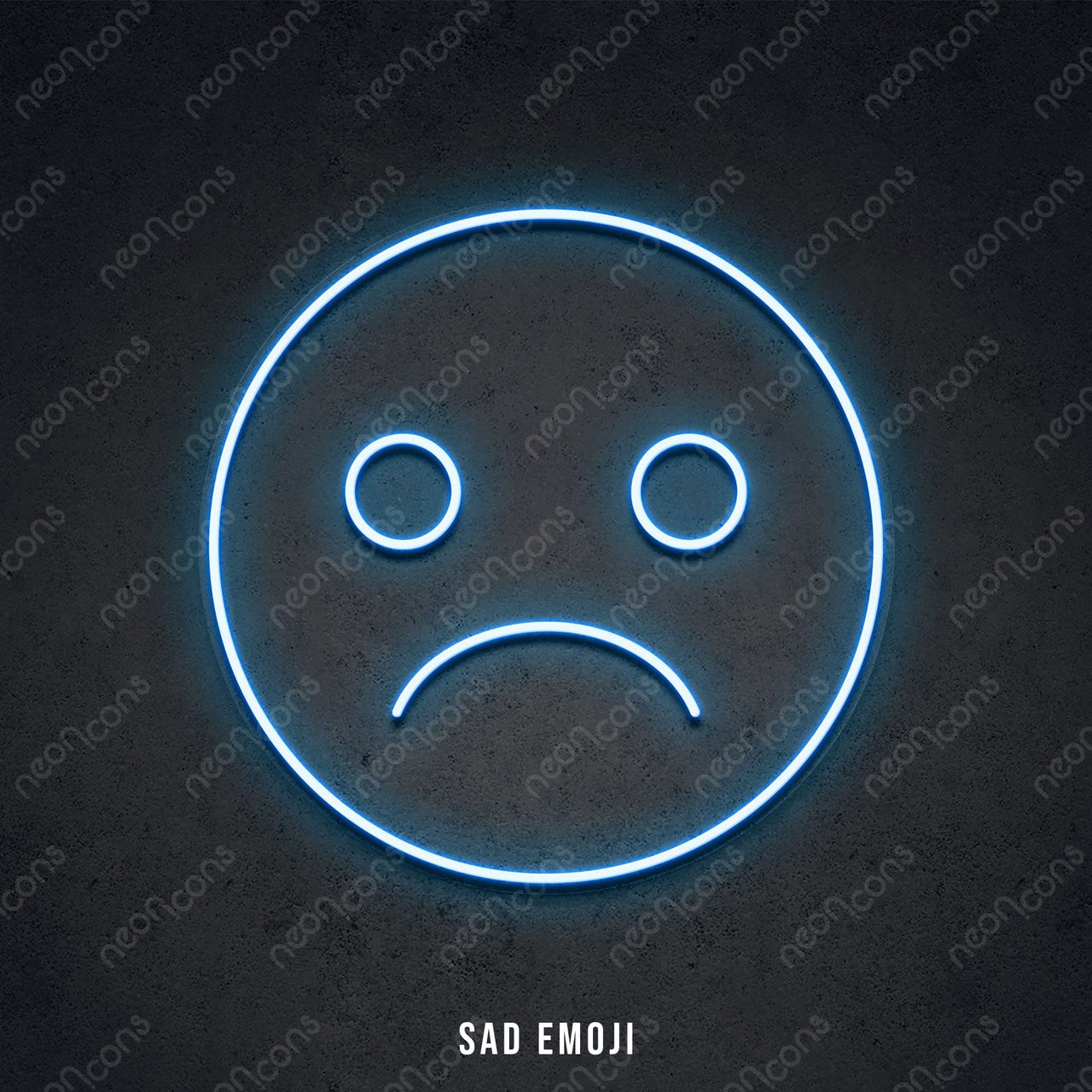 "Emoji Characters" LED Neon Sad / LED Neon by Neon Icons