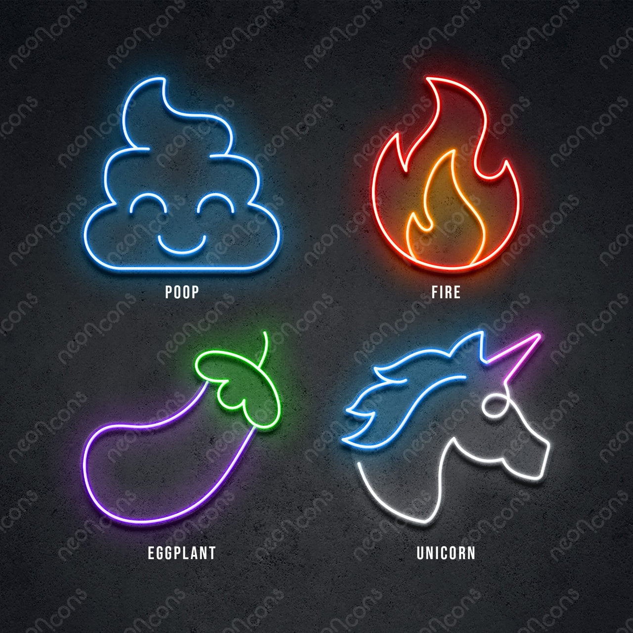 "Emoji Icons" LED Neon by Neon Icons