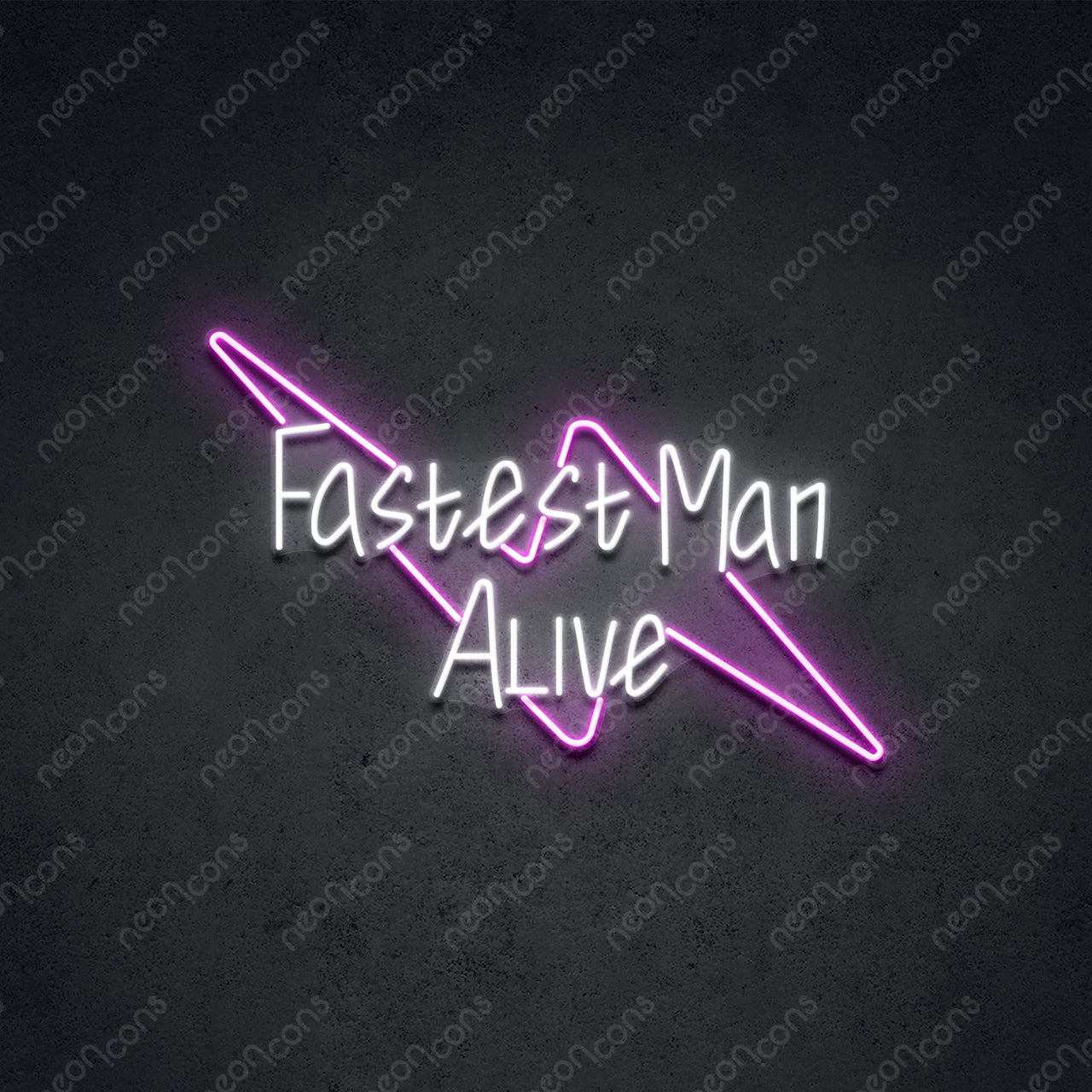 "Fastest Man Alive" Neon Sign by Neon Icons