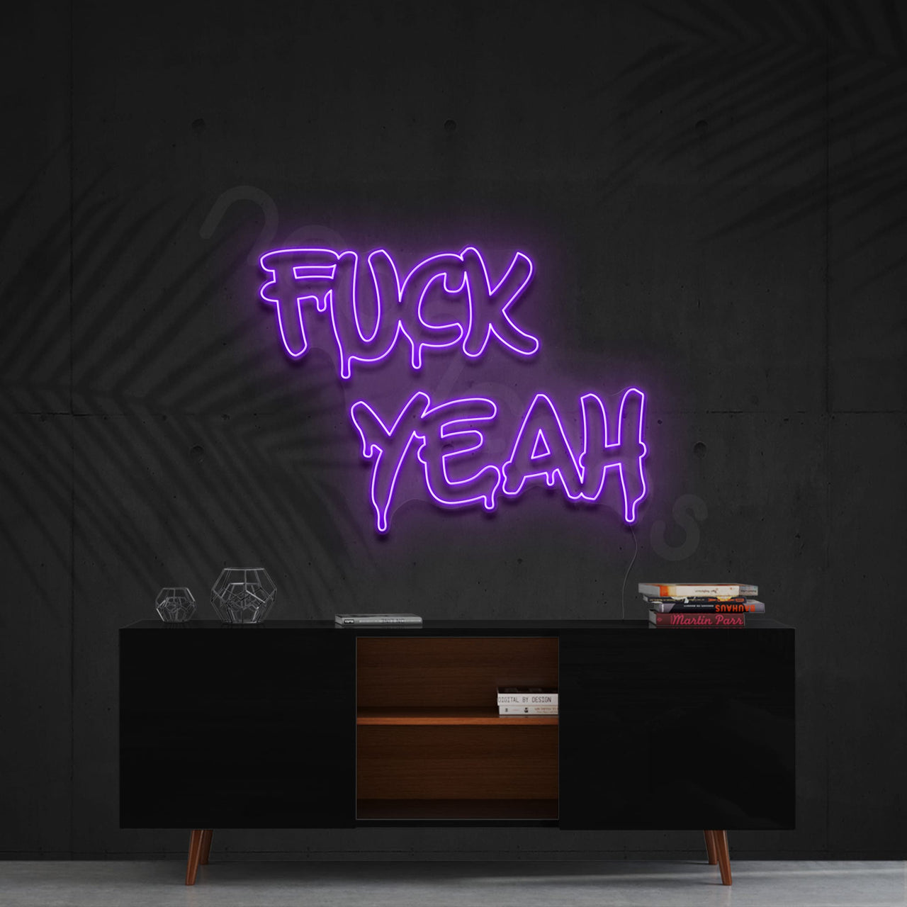 "Fuck Yeah" Neon Sign 60cm (2ft) / Purple / LED by Neon Icons