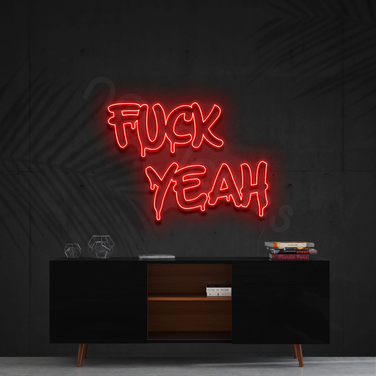 "Fuck Yeah" Neon Sign 60cm (2ft) / Red / LED by Neon Icons