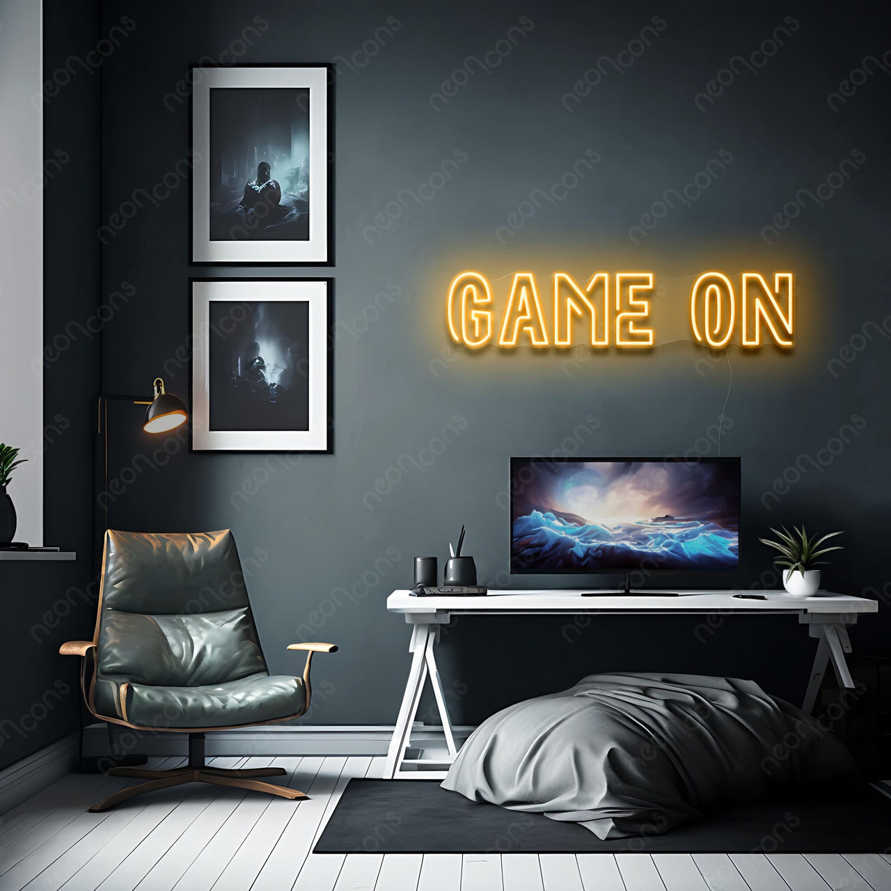 "Game On" Neon Sign by Neon Icons