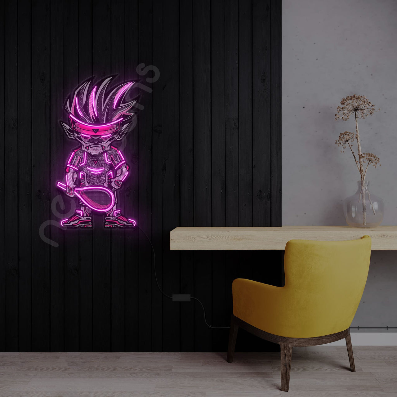 "Get Served" LED Neon x Acrylic Artwork by Neon Icons