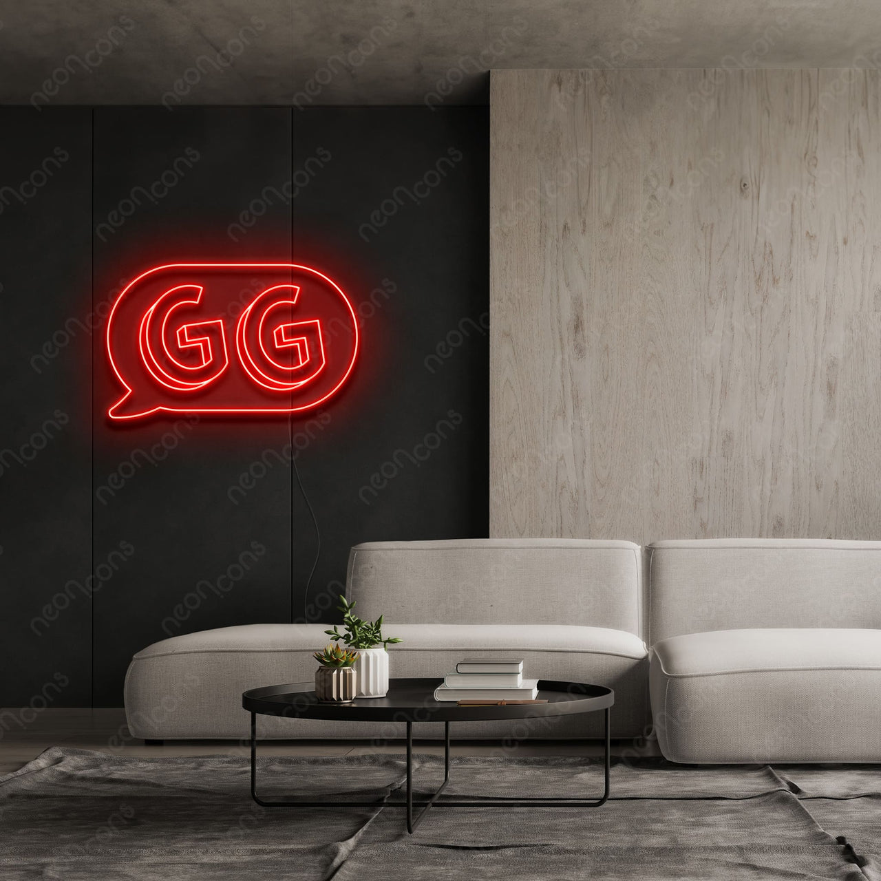 'GG In The Chat' Neon Sign by Neon Icons