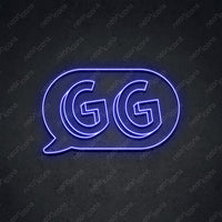 Thumbnail for 'GG In The Chat' Neon Sign 45cm (1.5ft) / Blue / LED by Neon Icons