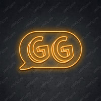 Thumbnail for 'GG In The Chat' Neon Sign 45cm (1.5ft) / Orange / LED by Neon Icons