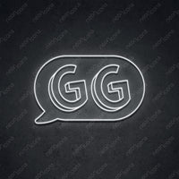 Thumbnail for 'GG In The Chat' Neon Sign 45cm (1.5ft) / White / LED by Neon Icons