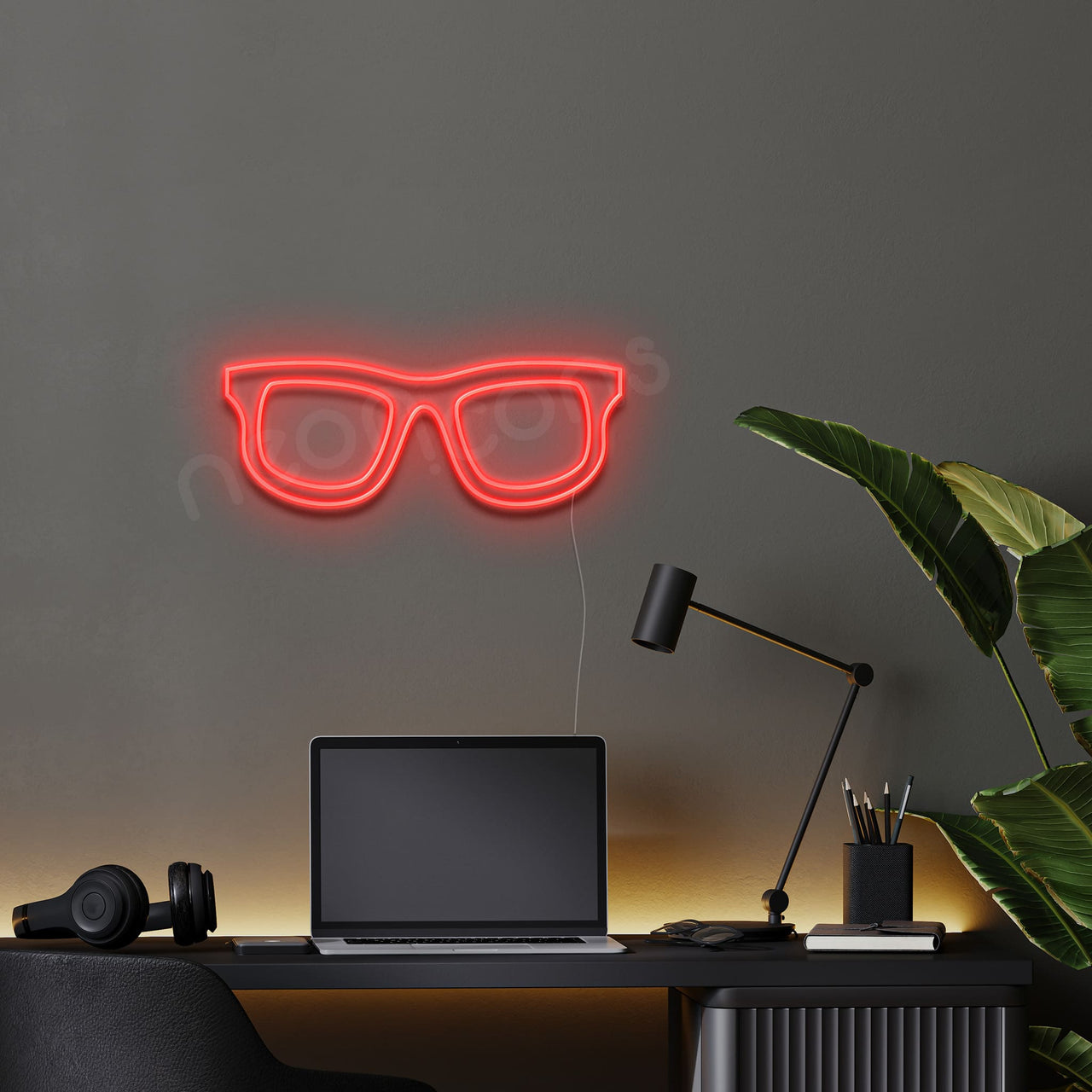 "Glasses" Neon Sign by Neon Icons