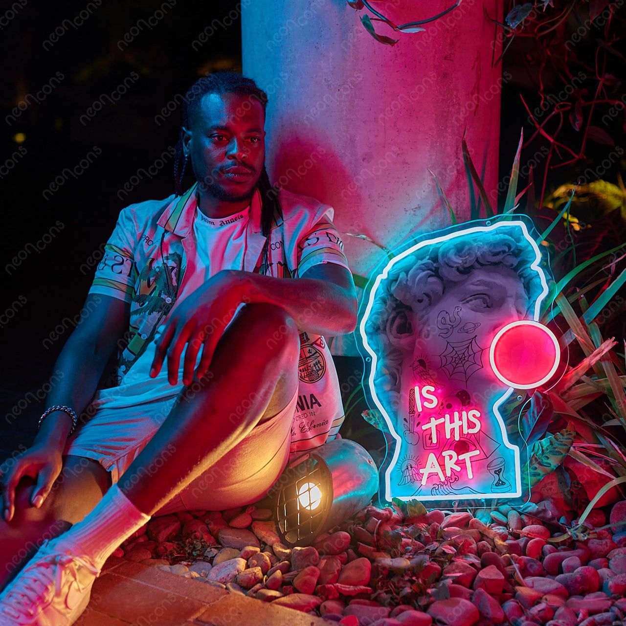 "Is This Art" LED Neon x Acrylic Artwork by Neon Icons