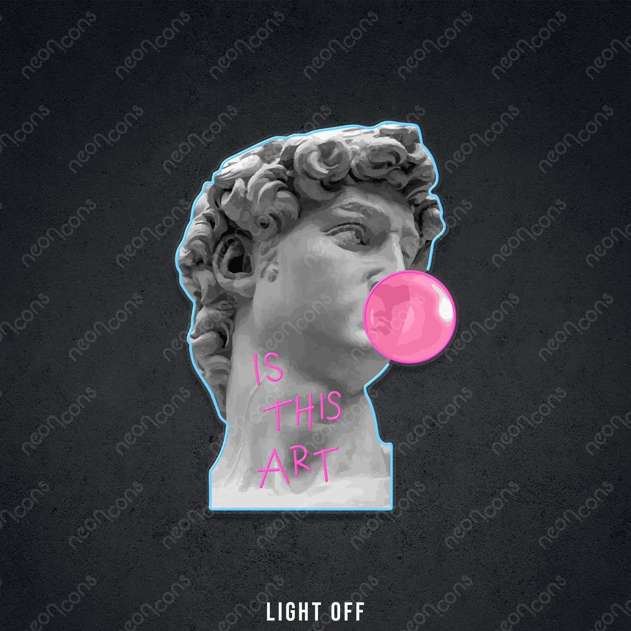 "Is This Art" LED Neon x Print by Neon Icons