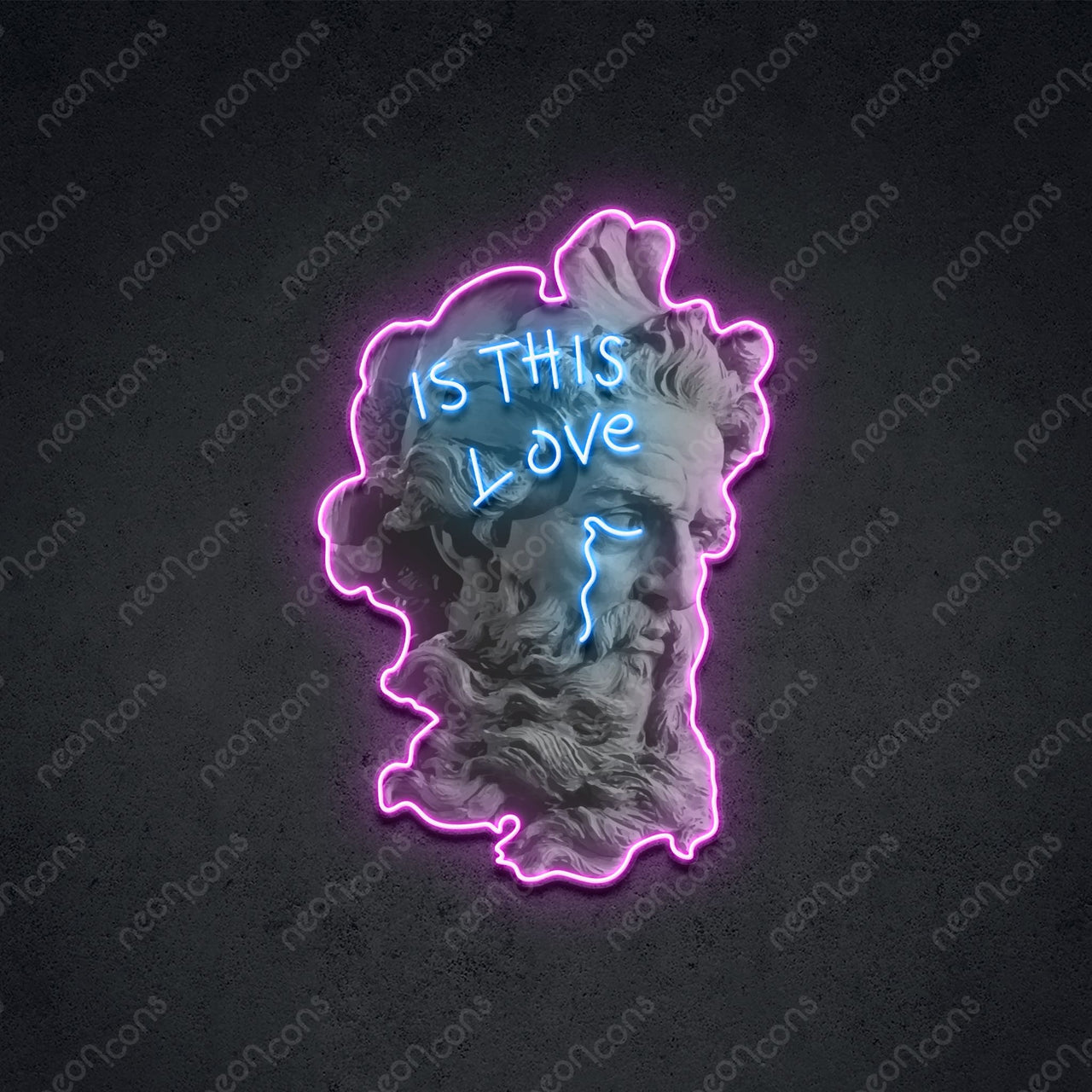 "Is This Love" LED Neon x Print 60cm (2ft) / Nude / LED Neon x Print by Neon Icons