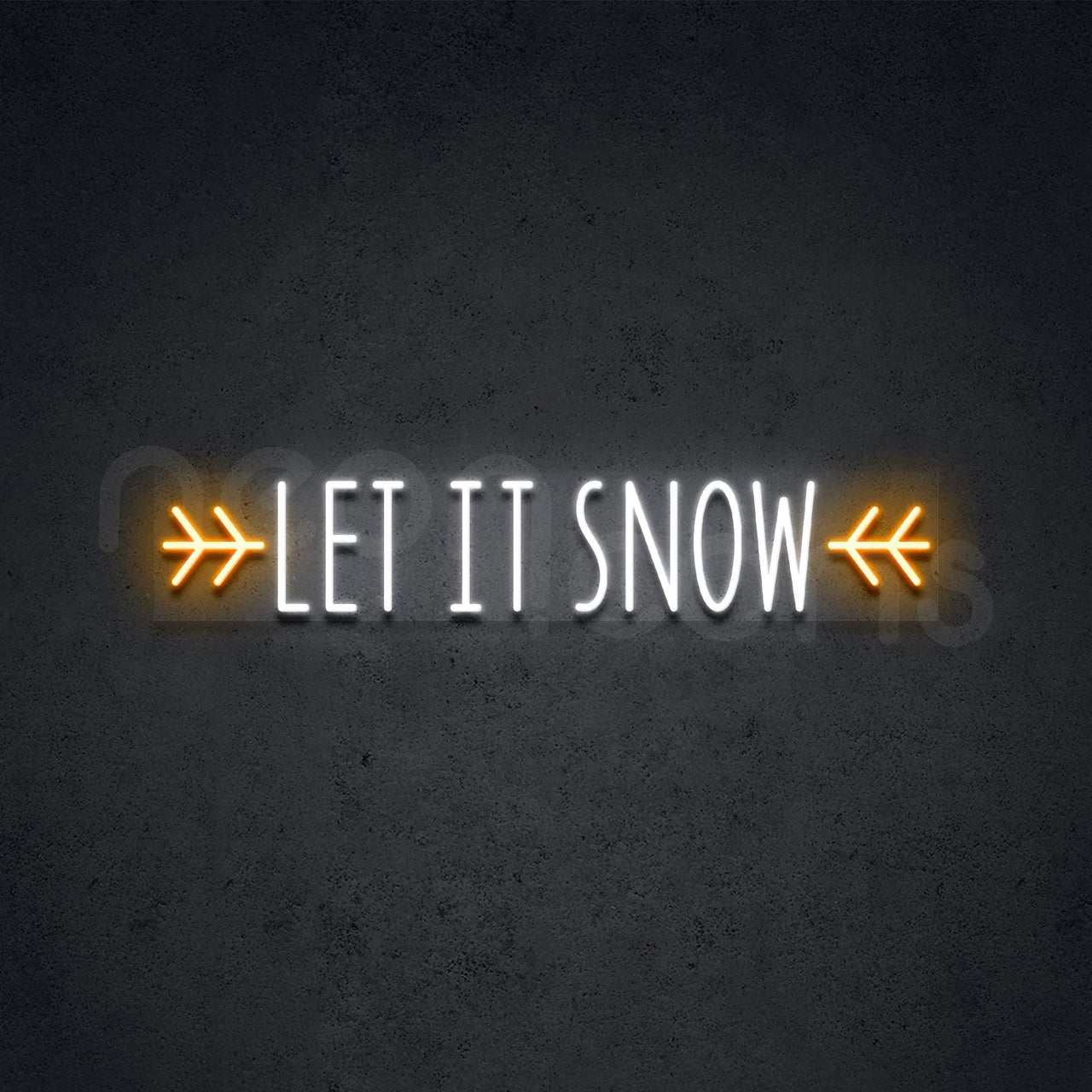 "Let It Snow" Neon Sign by Neon Icons