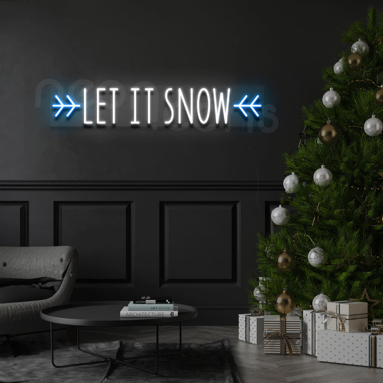 "Let It Snow" Neon Sign by Neon Icons