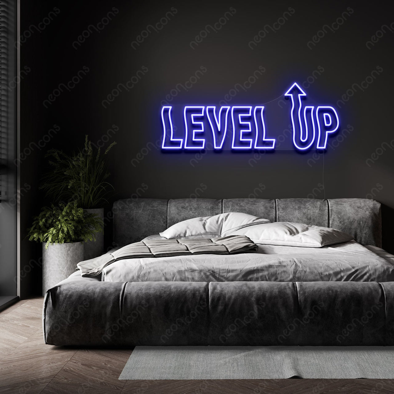 "Level Up" LED Neon by Neon Icons