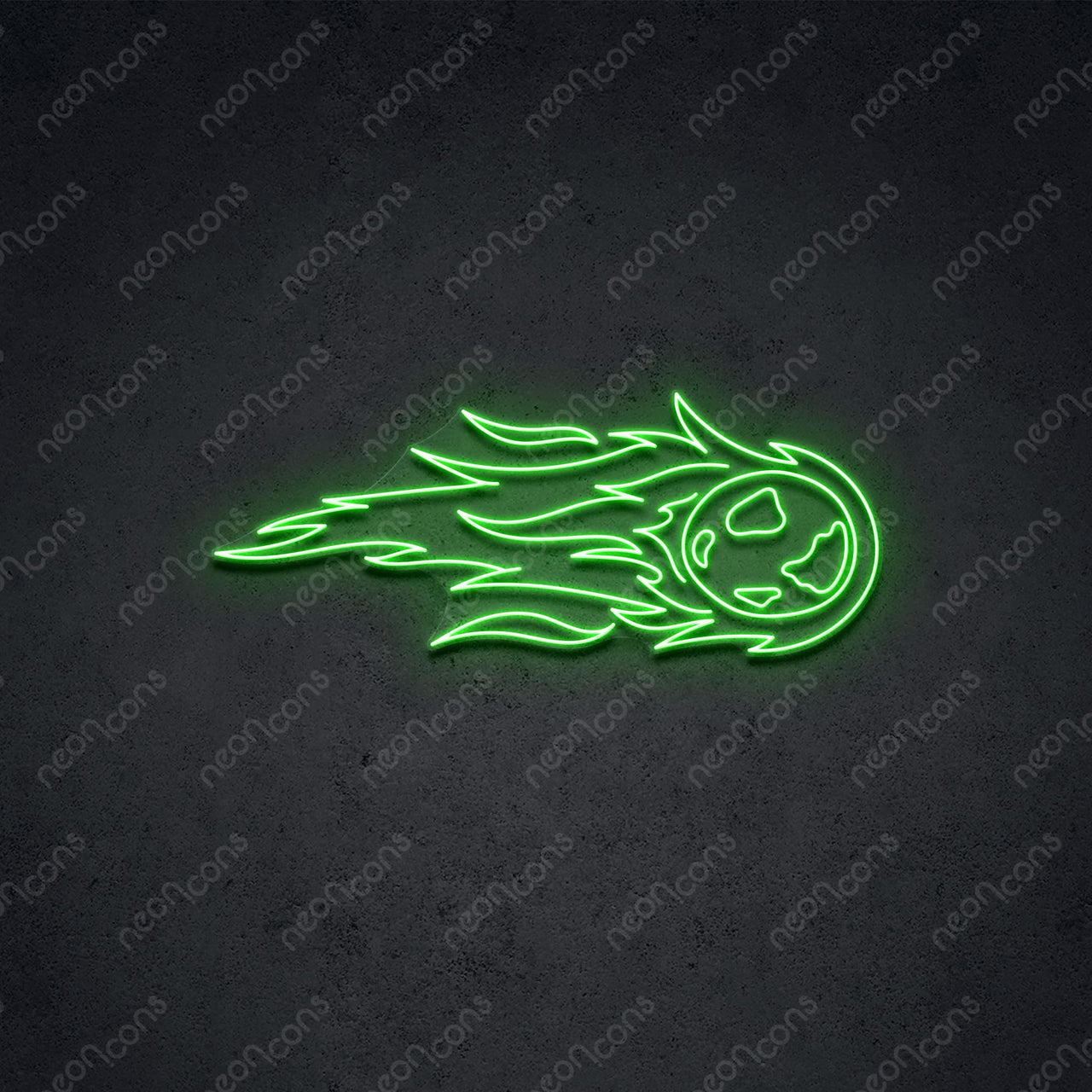 "Meteoroid" LED Neon 60cm (2ft) / Green / LED Neon by Neon Icons