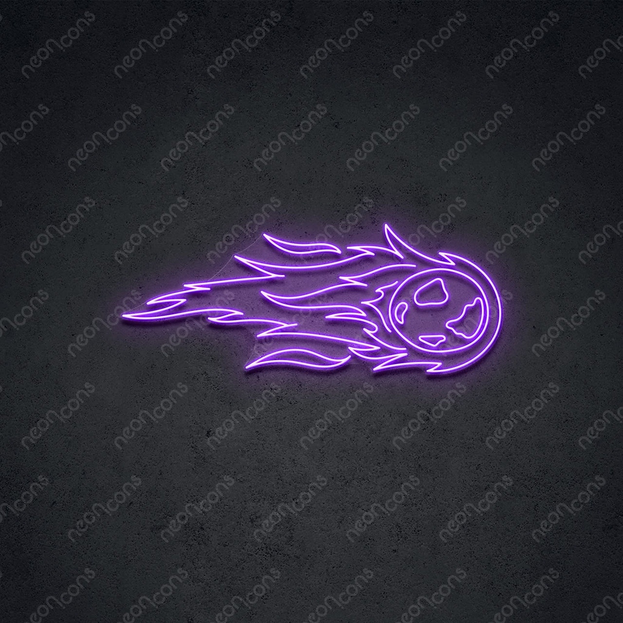 "Meteoroid" LED Neon 60cm (2ft) / Purple / LED Neon by Neon Icons