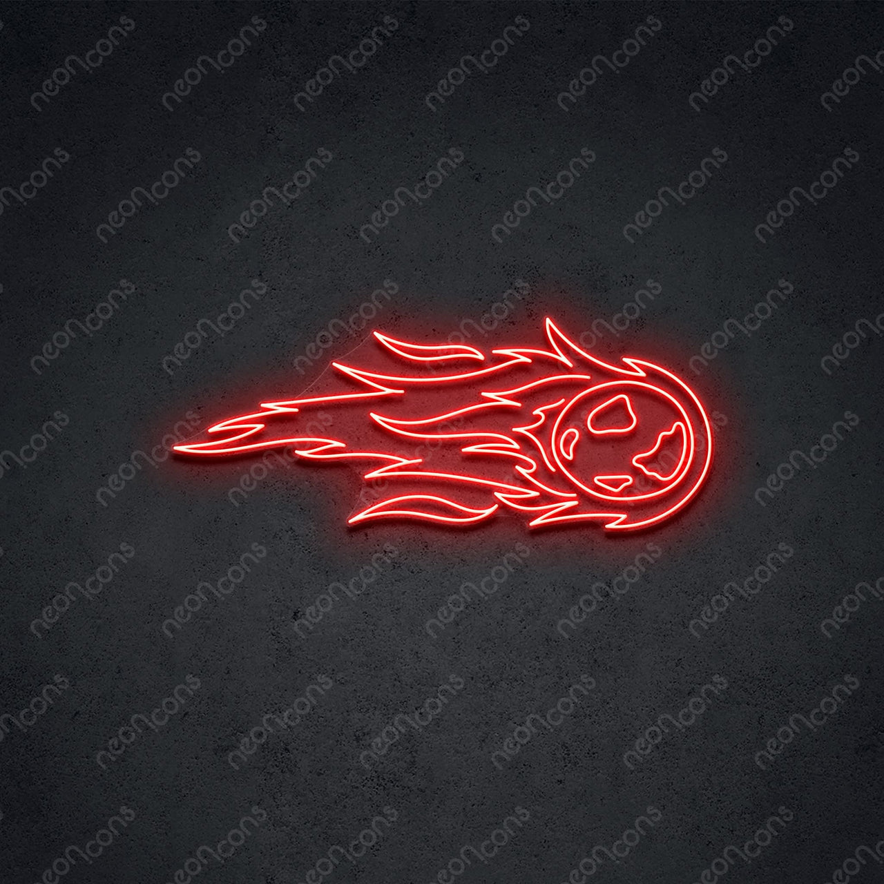 "Meteoroid" LED Neon 60cm (2ft) / Red / LED Neon by Neon Icons