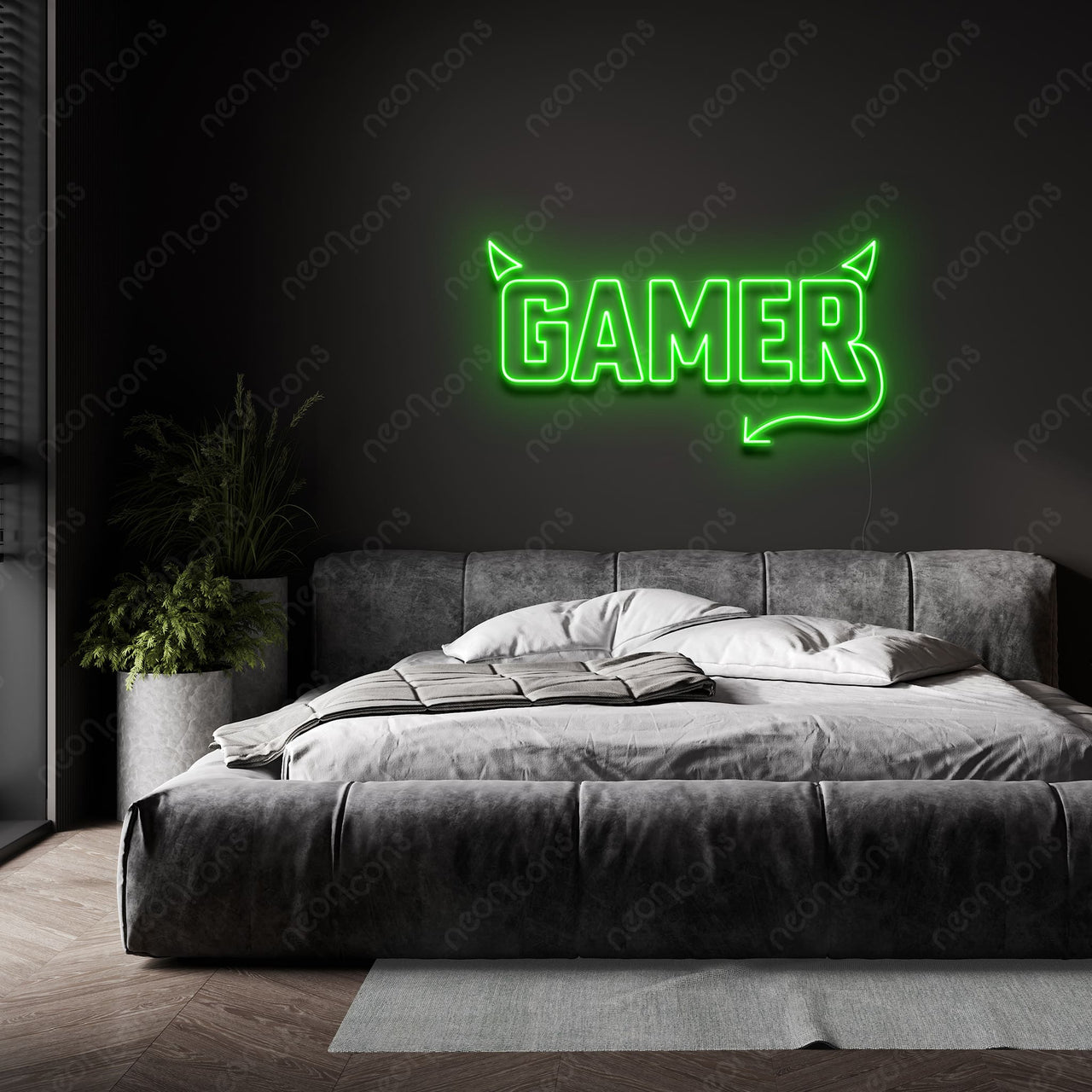 "Mischievous Gamer" LED Neon by Neon Icons