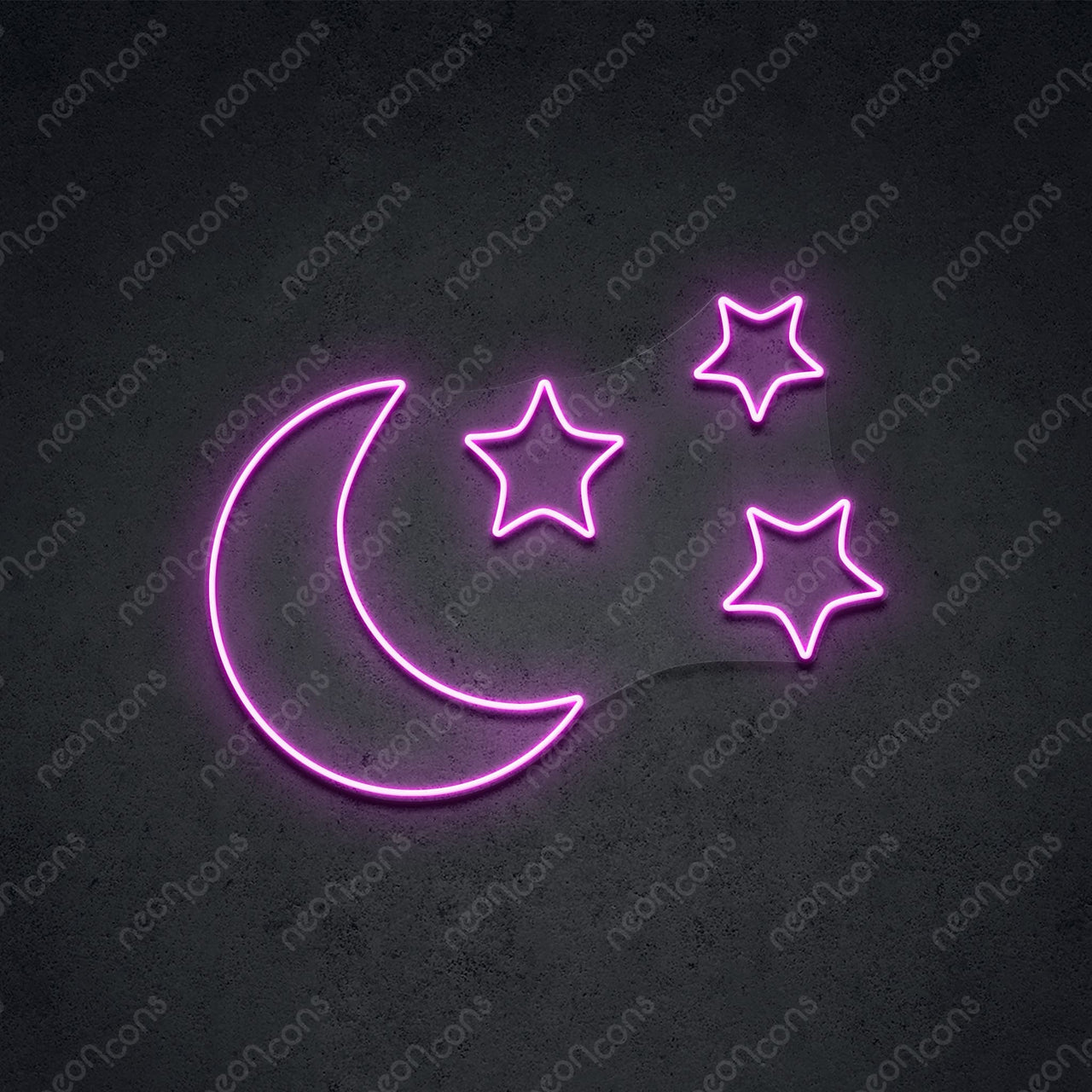 "Moongazing" LED Neon 45cm (1.5ft) / Pink / LED Neon by Neon Icons