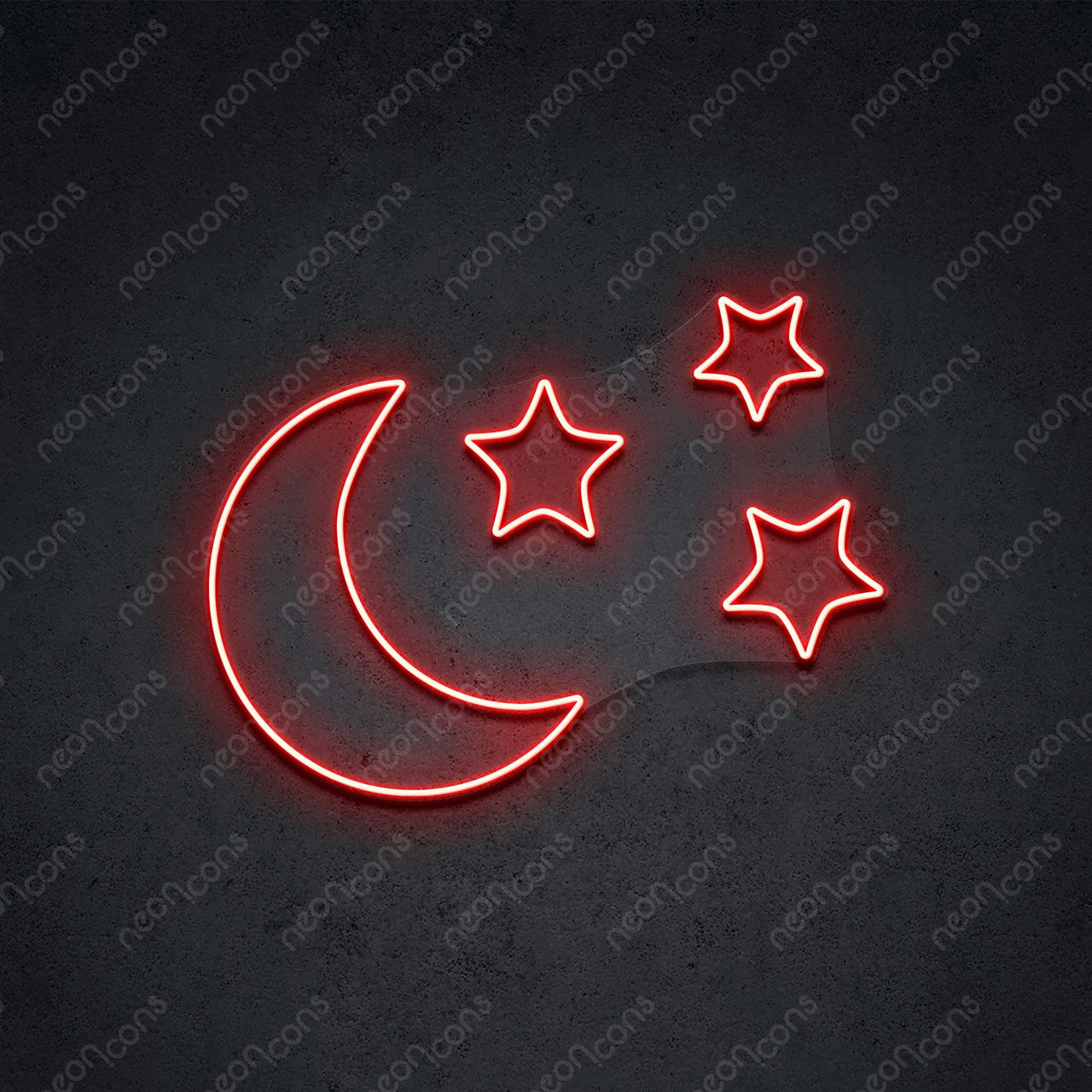 "Moongazing" LED Neon 45cm (1.5ft) / Red / LED Neon by Neon Icons