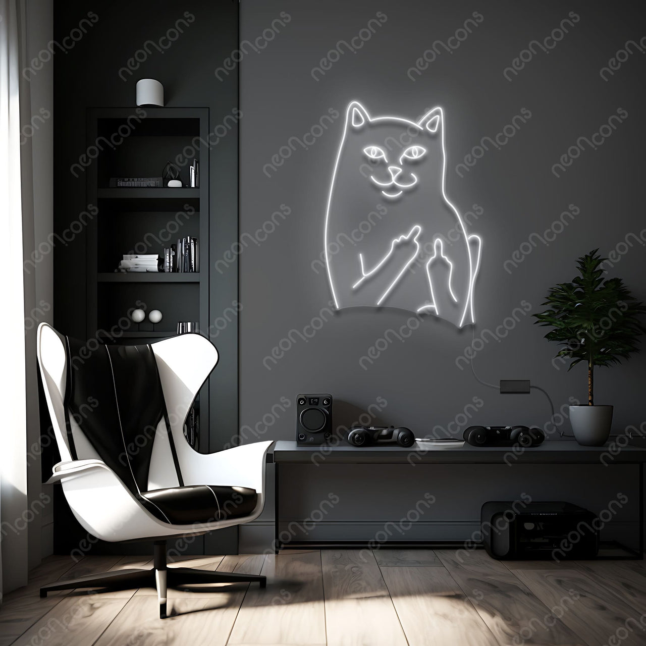 "Mr. Bad Cat" LED Neon Sign by Neon Icons