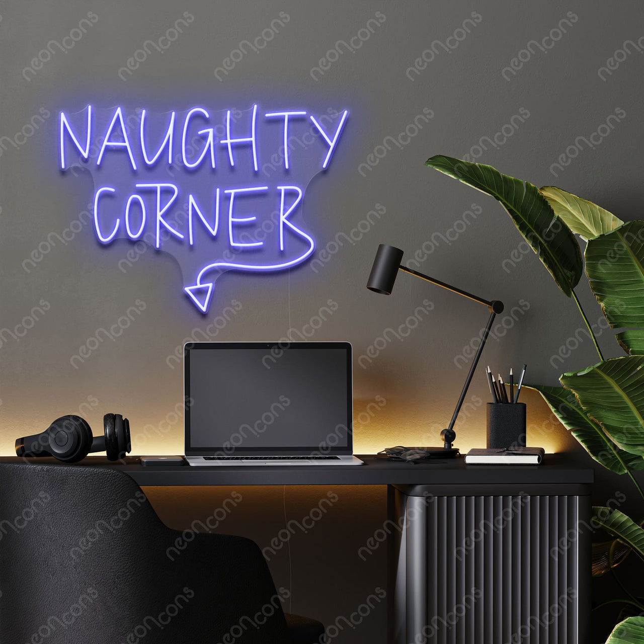 "Naughty Corner" LED Neon Sign by Neon Icons