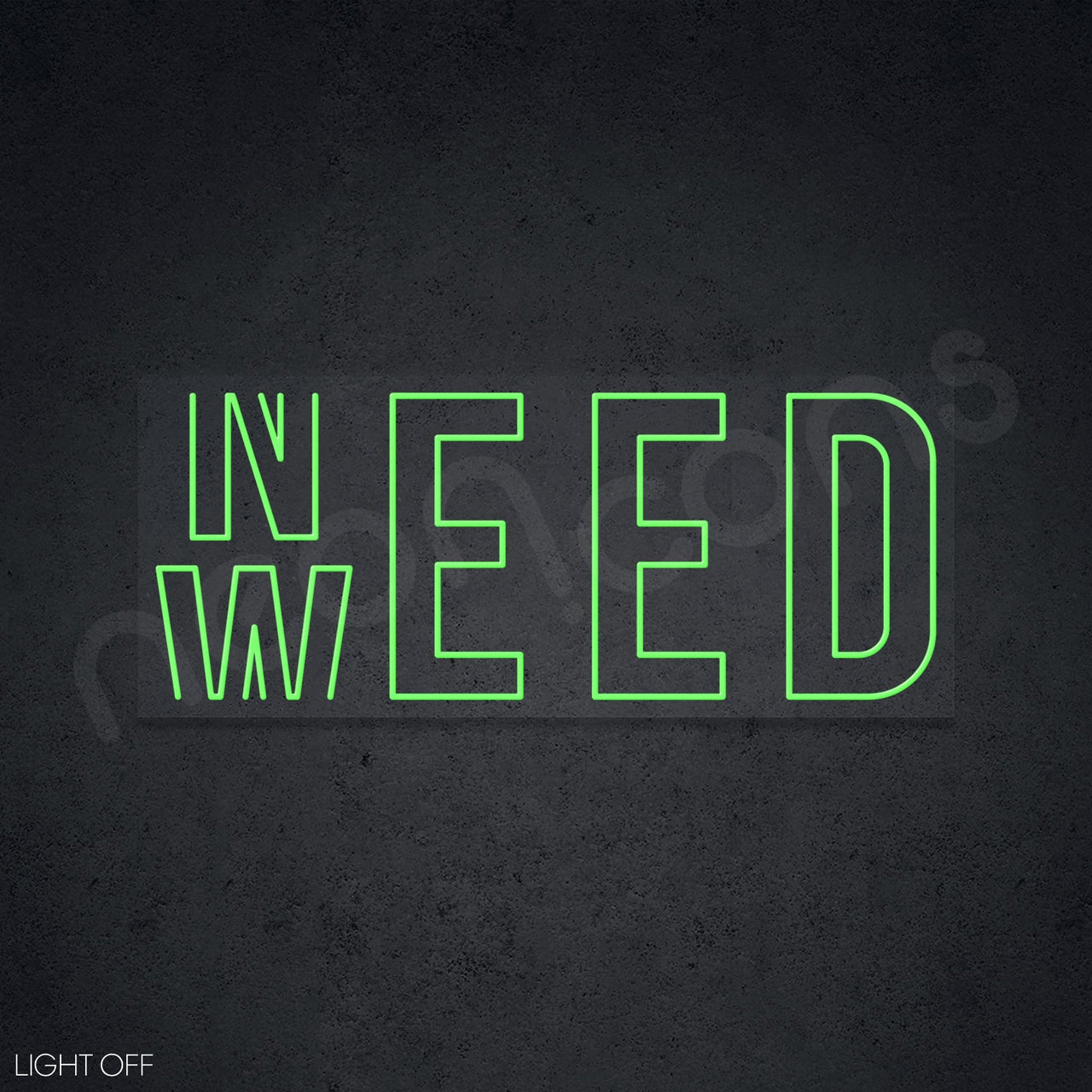 "Need Weed" Neon Sign by Neon Icons