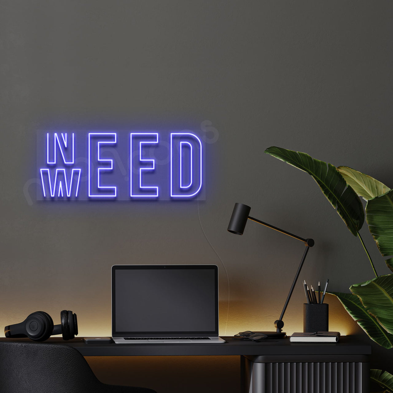 "Need Weed" Neon Sign by Neon Icons