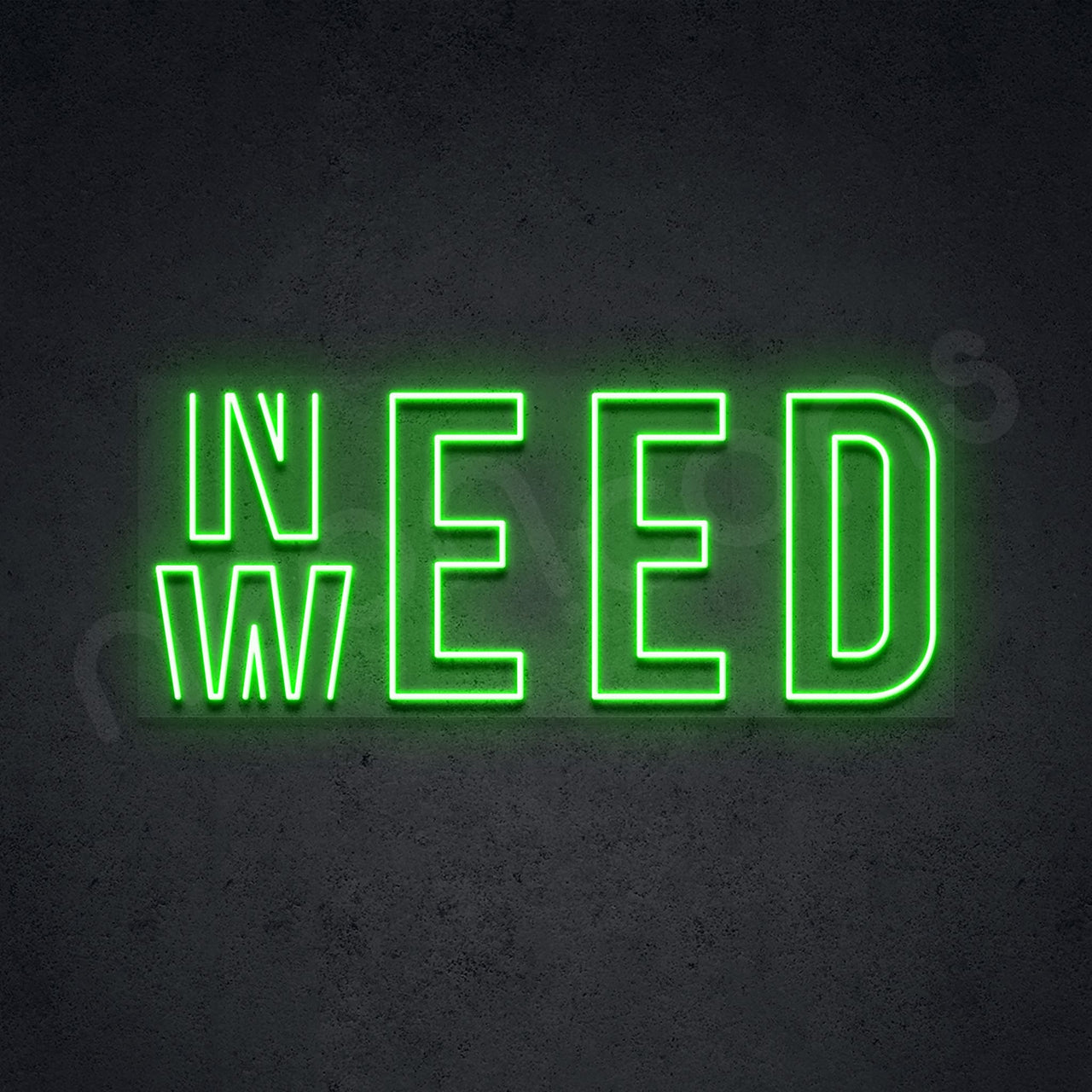 "Need Weed" Neon Sign by Neon Icons