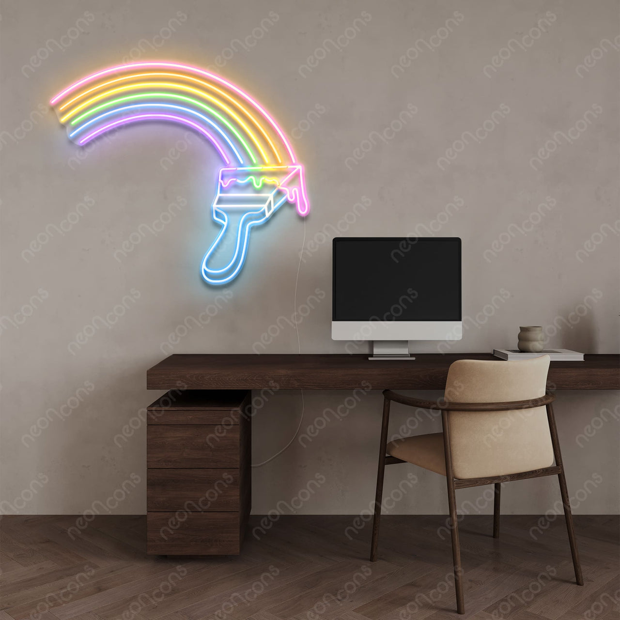 "Painting Rainbows" LED Neon by Neon Icons