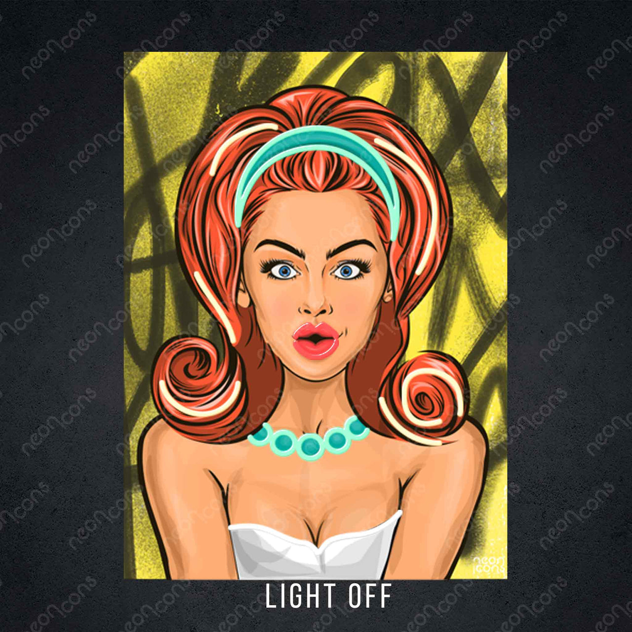 "Pin Up Ladies" LED Neon x Print by Neon Icons