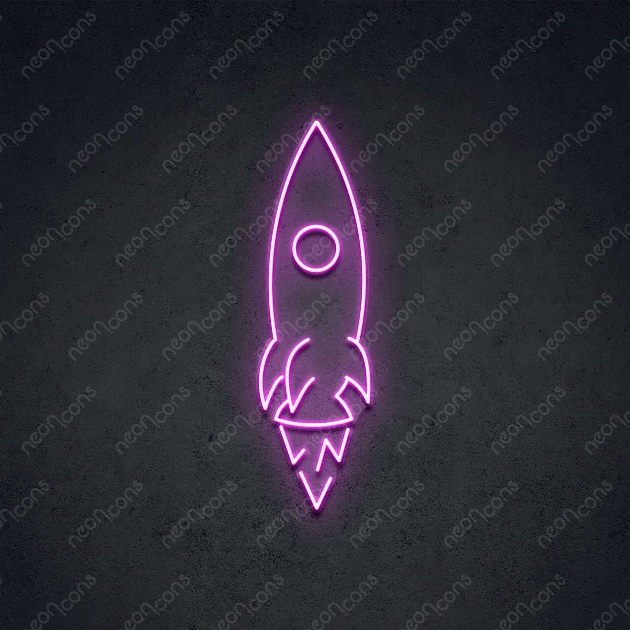 "Rocketship" LED Neon 45cm (1.5ft) / Pink / LED Neon by Neon Icons