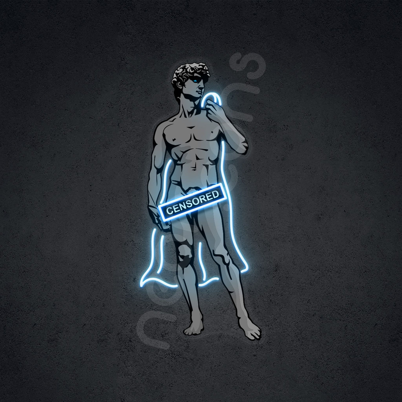 "Shameless David" Neon x Acrylic Artwork by Neon Icons