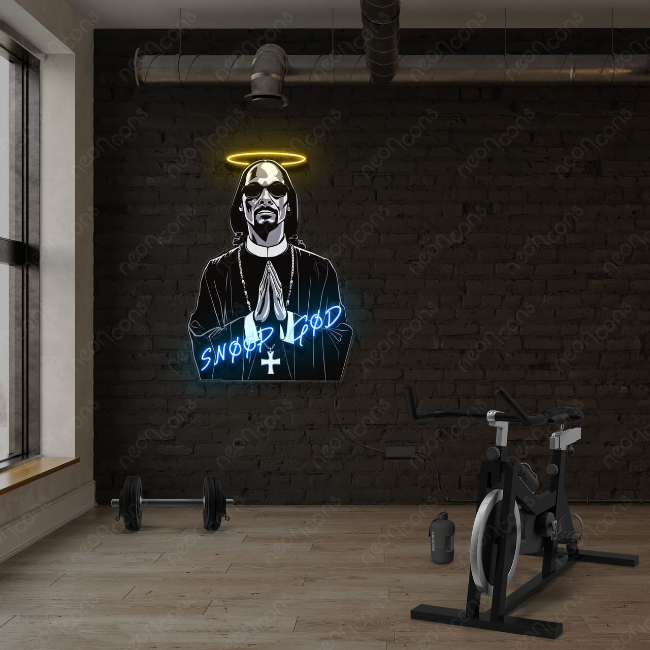 "Snoop God" Neon x Acrylic Artwork by Neon Icons