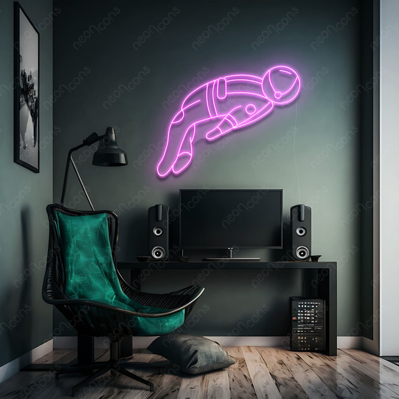 "Spaceman" LED Neon by Neon Icons