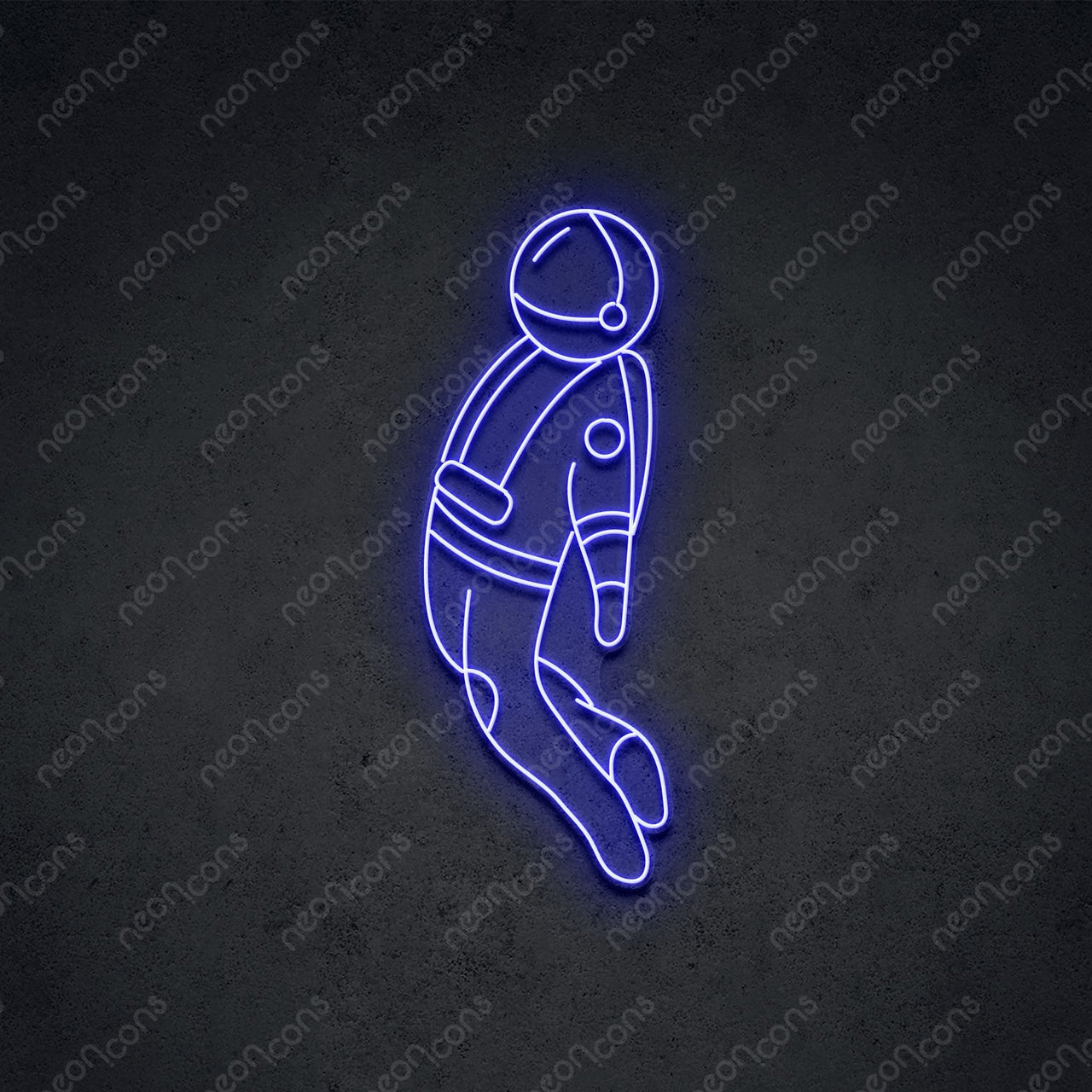 "Spaceman" LED Neon 60cm (2ft) / Blue / LED Neon by Neon Icons