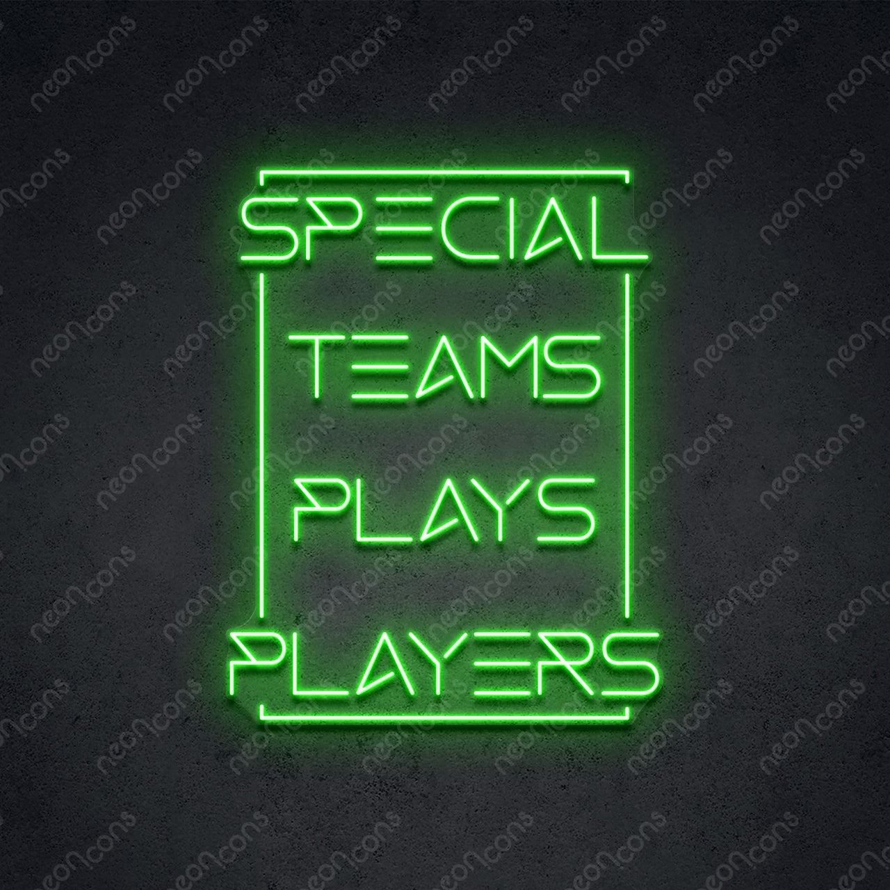 "Special All Rounder" LED Neon 45cm (1.5ft) / Green / LED Neon by Neon Icons